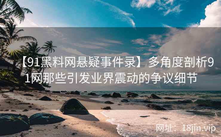 【91黑料网悬疑事件录】多角度剖析91网那些引发业界震动的争议细节